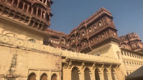 Jodhpur, Índia - edifícios majestosos da antiguidade — Vídeo de Stock