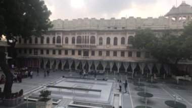 Udaipur, India - November 13, 2019: City Palace tourists explore the sights part 7