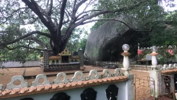 Sigiriya, sri lanka, Zäune und Gebäude im Park — Stockvideo