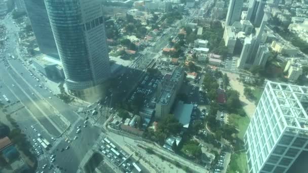 Tel Aviv, Israël - Vue de la ville depuis la hauteur du gratte-ciel partie 13 — Video
