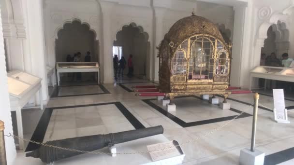 Jodhpur, Índia - exposições da velha fortaleza parte 9 — Vídeo de Stock