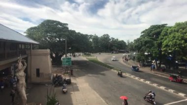 Matara, Sri Lanka, November 25, 2019, Old Tangalle Rd, traffic and tourists going to the station