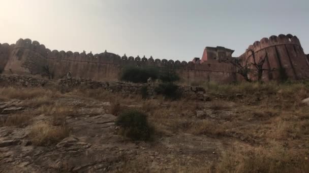 Jaipur, India - Vista de la fortaleza desde lejos parte 19 — Vídeos de Stock