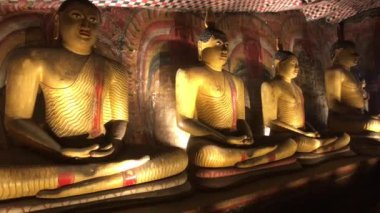 Dambulla, Sri Lanka, 25 Kasım 2019, Dambulla Mağara Tapınağı, Buda Heykeli Bölüm 10