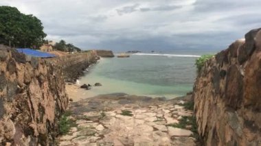 Galle, Sri Lanka, sea view through the embrasure