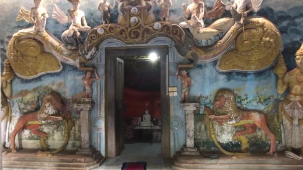 Sigiriya, Sri Lanka, entrée du temple du rocher — Video