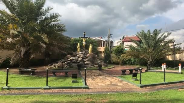 Negombo, Sri Lanka, November 23, 2019, St. Sebastian Church, church grounds view from the meadow — Stock Video