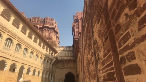Jodhpur, Indie - majestátní budovy starověku část 4 — Stock video