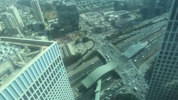 Tel Aviv, Israël - Vue de la ville depuis la hauteur du gratte-ciel partie 18 — Video