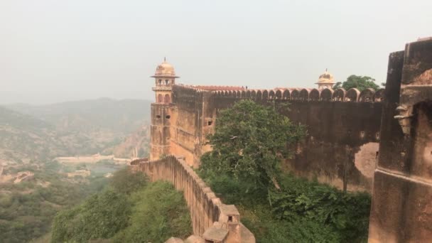 Jaipur, indien - Ansicht der alten Festung von innen Teil 11 — Stockvideo