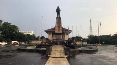 Colombo, Sri lanka, November 20, 2019, Independence square, Colombo 07, The Independence Memorial Hall, direct view of the building and the monument
