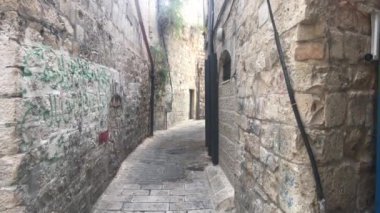 Jerusalem, Israel - walls with patterns and frescoes from the past part 14