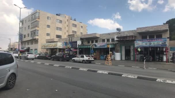 Betlehem, Palestina - gatorna i staden del 5 — Stockvideo