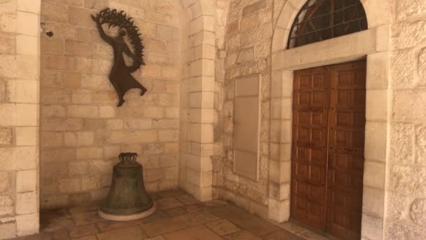 Bethlehem, Palestine - October 20, 2019: Basilica of the Nativity Inner church part 6 — Stock Video