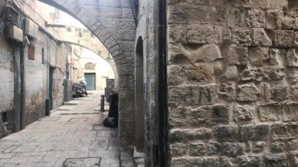 Jérusalem, Israël - murs avec des motifs et des fresques de la partie passée 15 — Video