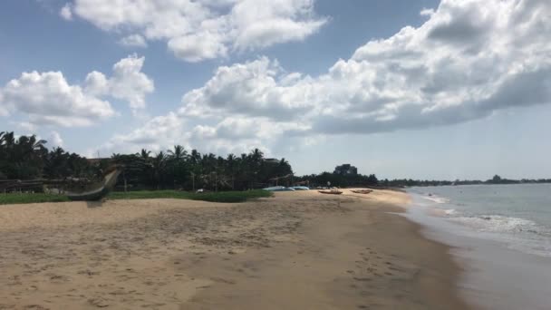 Negombo, Srí Lanka, krásné mraky proti moři — Stock video