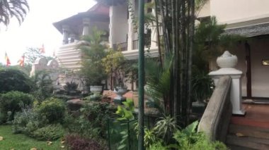 Kandy, Sri Lanka, tapınak binasının bir parçası.