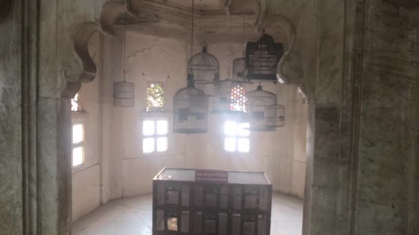 Удайпур, Индия - Интерьер Городского дворца часть 6 — стоковое видео