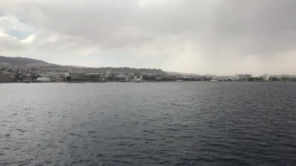 Eilat, Israël - Promenade sur la mer surplombant les montagnes partie 19 — Video