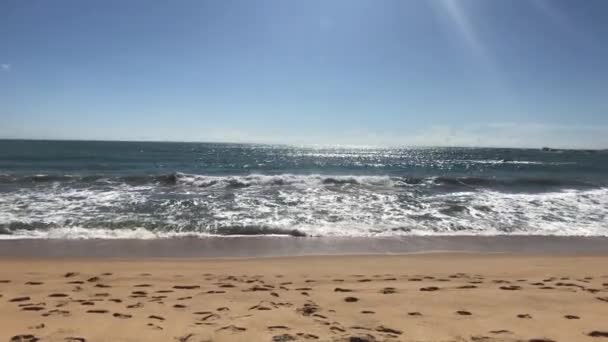 Yala, Sri Lanka, fluwelen golven van de Indische Oceaan — Stockvideo