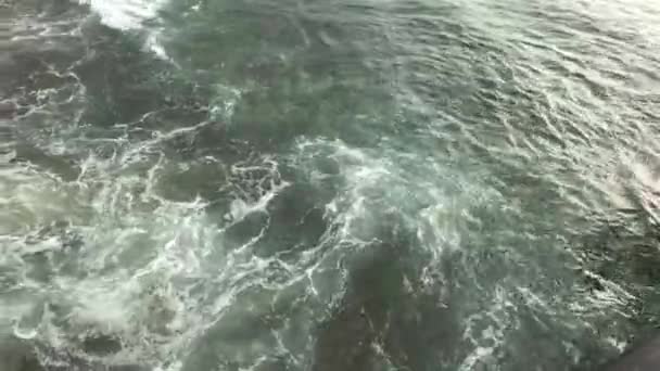 Colombo, Sri lanka, vågor som bubblar nära stranden — Stockvideo