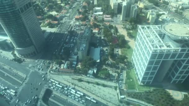 Tel Aviv, Israël - Vue de la ville depuis la hauteur du gratte-ciel partie 12 — Video