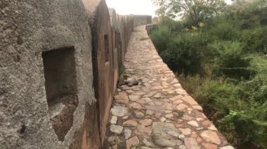 Jaipur, India - defensive structures on a high mountain part 14