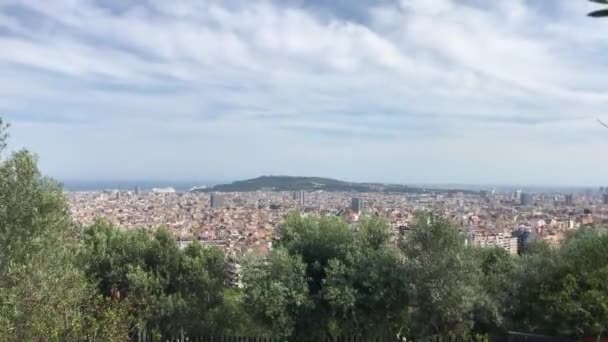 Barcelona, España. Un gran paisaje urbano — Vídeos de Stock