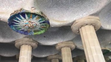 Barselona, İspanya. Güzel park içi.