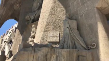 Barselona, İspanya. Kaya duvarlı bir fil.