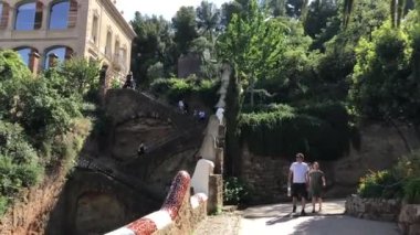 Barselona, İspanya. 20 Haziran 2019: Taş bina