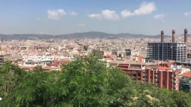 Barselona, İspanya. Bir şehir manzarası