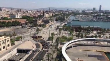 Barselona, İspanya. Bir şehir manzarası