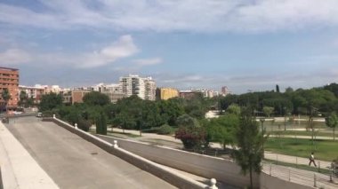 Valencia, İspanya Bir şehir caddesi manzarası