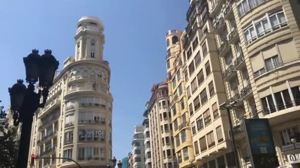 Valencia, Spain, A tall building in a city — Stock Video