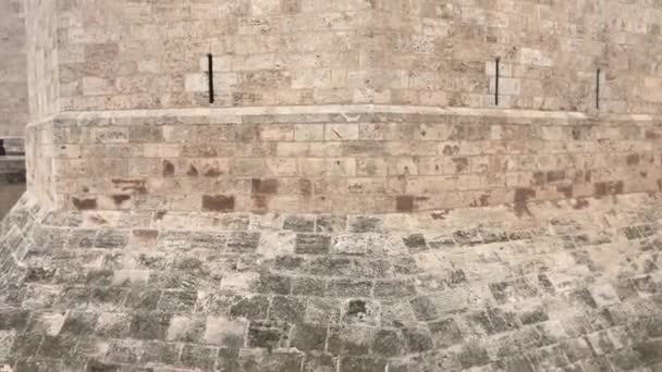 스페인 발렌시아, 오래 된 벽돌 건물 — 비디오