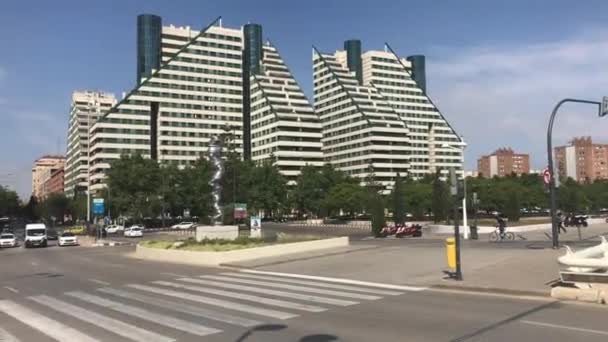 Valencia, España, Vista de una calle de la ciudad — Vídeos de Stock