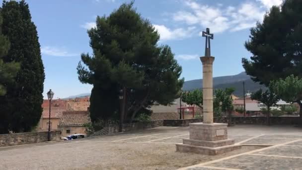 Montblanc, Spain, A stone building — Stock Video