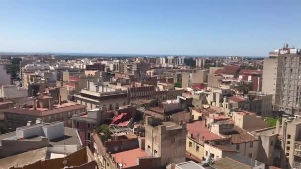 Reus, España, Una vista de una ciudad — Vídeo de stock