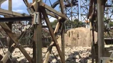 Salou, İspanya, arka planda büyük bir bina