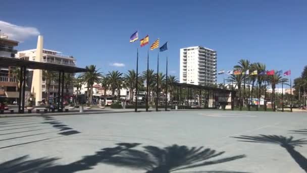 Salou, Ισπανία, A city street — Αρχείο Βίντεο