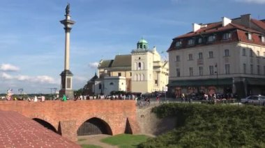 Warszawa, Polonya, Binanın tepesinde bir kale