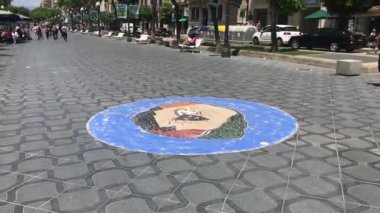 Tarragona, İspanya, 30 Haziran 2019: Boş bir havuz