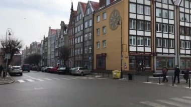 Gdansk, Polonya, Şehir caddesinde bir bina