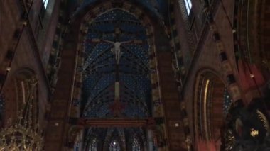 Krakow, Polonya, büyük bir bina.