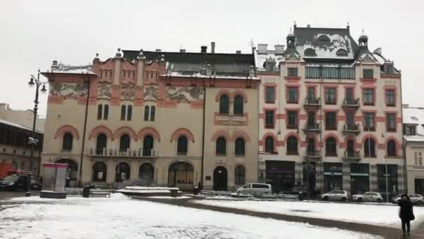 Kraków, Polska, Duży budynek — Wideo stockowe