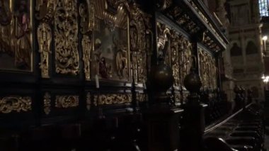 Krakow, Polonya, kilisenin duvarının bir parçası.