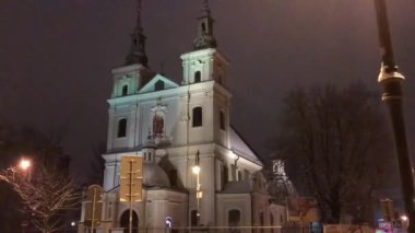 Krakow, Polonya, Kiliseye yakın çekim
