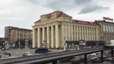 Minsk, Belarus, Büyük bir bina manzarası