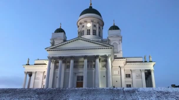 Helsinky, Finsko, Velká budova — Stock video